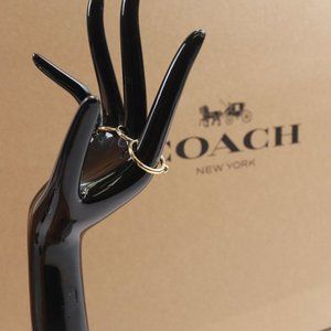 OPEN CIRCLE HALO RING SET (F67074) GOLD - Size 8